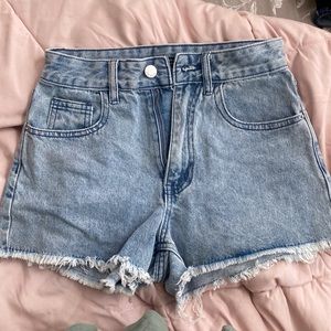 High waist denim shorts size 25